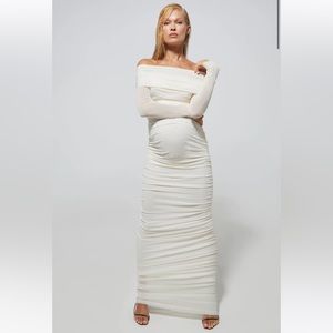 Bumpsuit Mesh Maternity Dress